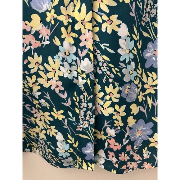 Investments Woman Tunic Plus Size 2X Blouse Shirt 3/4 Sleeve Caroline Green B35 - Picture 10 of 16